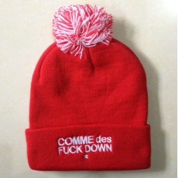 COMME Des FUCKDOWN Red Beanie SF