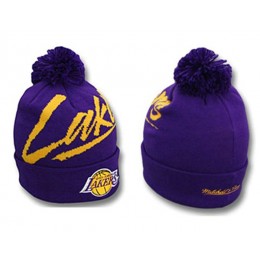 NBA Los Angeles Lakers Beanie Purple SJ