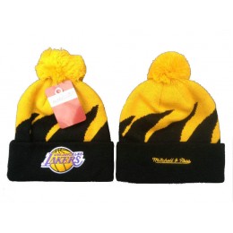 NBA Los Angeles Lakers Mitchell & Ness Shark Tooth Beanie XDF