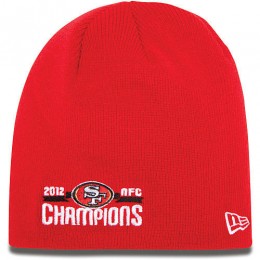 NFL San Francisco 49ers 2012 Champions Red Beanie SF