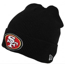 NFL San Francisco 49ers Black Beanie SF