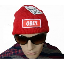 Obey Standard Issue Red Beanie JT