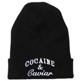 COCAINE & Caviar Black Beanie JT