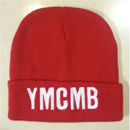 YMCMB Red Beanie SF