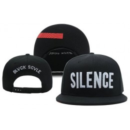 Black Scale Silence Snapback Hat XDF