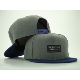 Brixton Grey Snapback Hat ZY 0512
