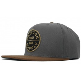 Brixton Grey Snapbacks Hat GF 1