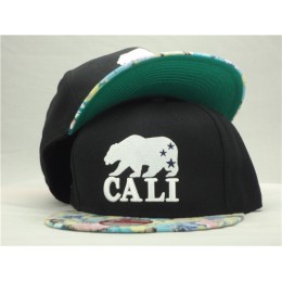 California Republic Black Snapback Hat ZY 1