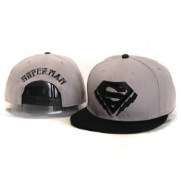Super Man Grey Snapback Hat YS Sale