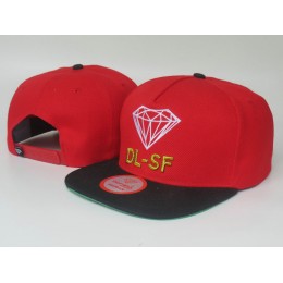 Diamonds Supply Co. Red Snapback Hat LS