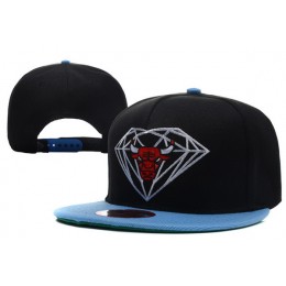 Diamond Bull Black Snapback Hat XDF 0512