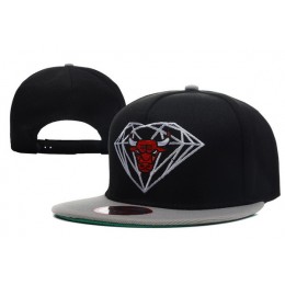 Diamond Bull Black Snapback Hat XDF1 0512