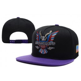 Dipset U.S.A Diplomats Eagle Logo Black Snapback Hat XDF 0512