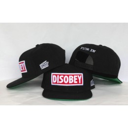 Disobey Black Snapback Hat GF 2