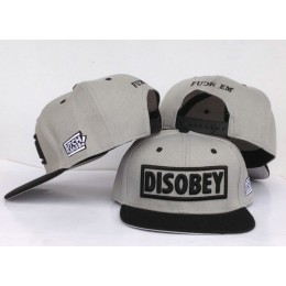 Disobey Grey Snapback Hat GF