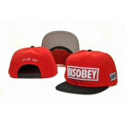 Disobey Red Snapback Hat GF