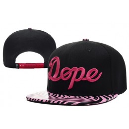 Dope Retro Black Snapback Hat XDF 3 0528