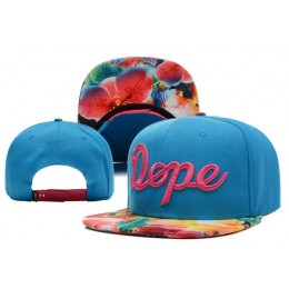 Dope Retro Blue Snapback Hat XDF 2 0528