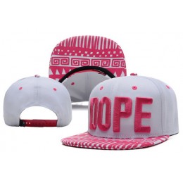 Dope Retro White Snapback Hat XDF 0528