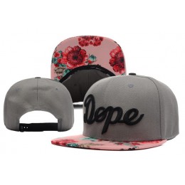 Dope Floral Grey Snapback Hat XDF 0512