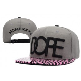 Dope Stripe Grey Snapback Hat XDF 0512