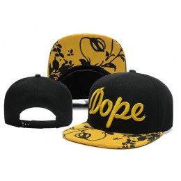 Dope Flower Black Snapback Hat XDF 0613
