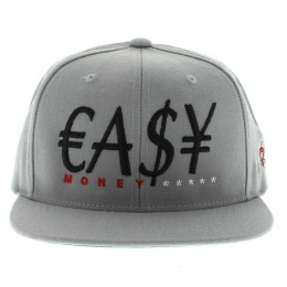 Easy Money Grey Snapbacks Hat GF