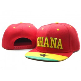 Ghana Red Snapback Hat SF