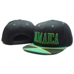 Jamaica Black Snapback Hat SF