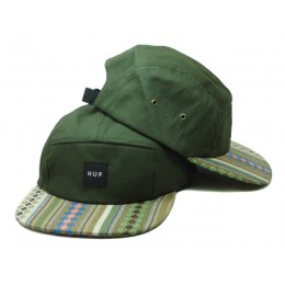 HUF 5 PANEL Green Snapback Hat SF 0721