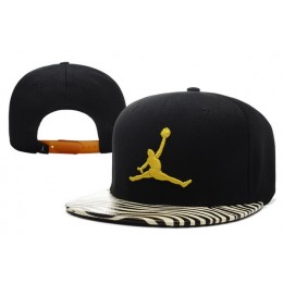 Jordan Black Snapback Hat XDF 0701