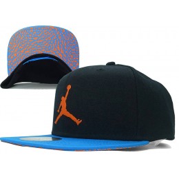 Jordan Black Snapback Hat GF 4