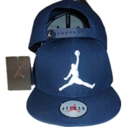 Jordan Blue Snapback Hat GF 5
