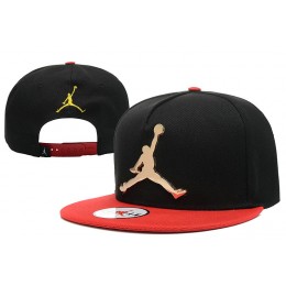 Jordan Metal Logo Black Snapback Hat 1 XDF 0526