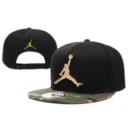 Jordan Metal Logo Black Snapback Hat 3 XDF 0526