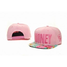 Money Pink Snapbacks Hat GF