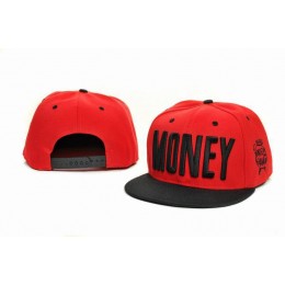 Money Red Snapbacks Hat GF