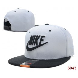 Nike White Snapback Hat SG 1