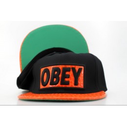 Obey Black Snapback Hat QH 2 0721
