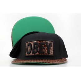 Obey Black Snapback Hat QH 3 0721