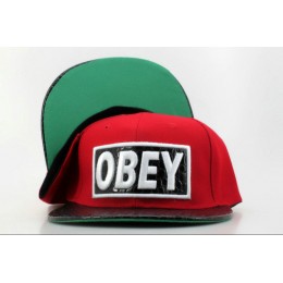Obey Red Snapback Hat QH 0721