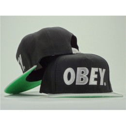 Obey Black Snapback Hat ZY 0701