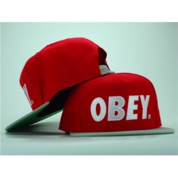 Obey Red Snapback Hat ZY 0701