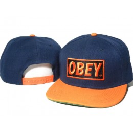 Obey Blue Snapback Hat DD