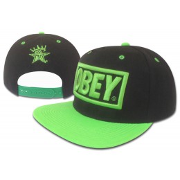 Obey Black Snapback Hat GF 3