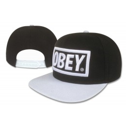 Obey Black Snapback Hat GF
