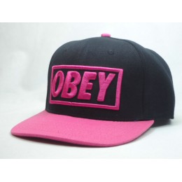 Obey Black Snapback Hat SF