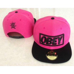 Obey Pink Snapback Hat GF