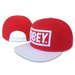 Obey Red Snapback Hat GF 1