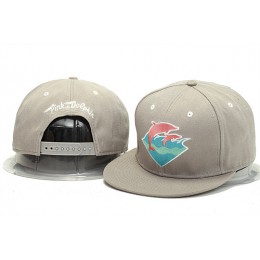 Pink Dolphin Grey Snapback Hat YS 0613